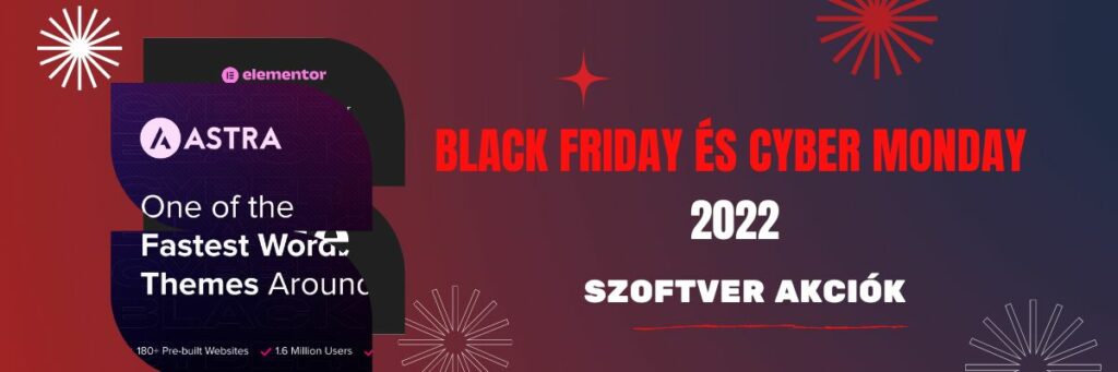 black friday es cyber monday szoftver akciok 2022