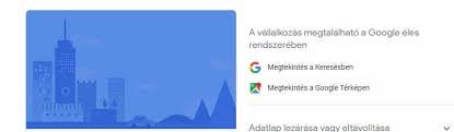 Google Cégem megjelenítés