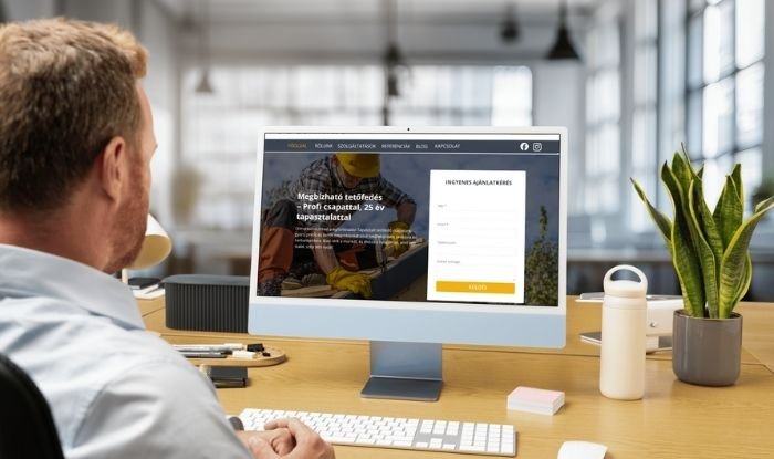 weboldal készítés tetőfedőknek